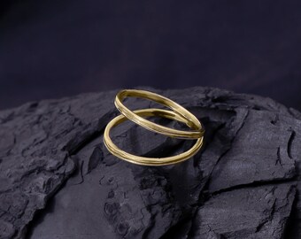 925 Sterling Silver Interlocking Double Loop Ring | Adjustable Minimalist Statement Jewelry