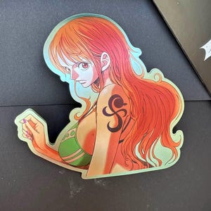 Cat Burglar Pirate Metallic Vinyl Sticker Gear 5 Straw Hat Decal Anime Manga Peeker Waterproof Kawaii Waifu