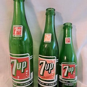 Vintage 7up bottles - Etsy 日本