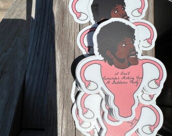 Sticker droits des femmes Samuel L. Jackson 3 x 3 ovaires