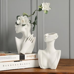 Blumenvase: Moderner minimalistischer Skulpturen-Übertopf