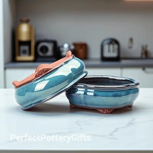 Unique Bonsai Pot | Ceramic Craft Pot | Planter For Home / Office | Bonsai Flowerpot | Chinese Planter