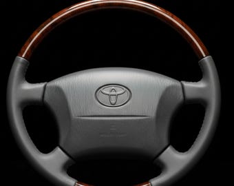 Volante original cosido en cuero para Toyota Land Cruiser Serie 100 y Lexus LX470