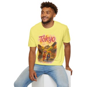Tokyo Vintage Unisex Softstyle T-Shirt | Travel Lovers, Japan Souvenir, Street Style Tee, Gift for Her/Him, Casual Fashion