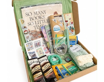 Caja de regalo sorpresa con un libro / Cita a ciegas con un libro / Regalo para amantes de los libros / Caja de regalo para lectores / Regalo de lectura / Regalo de autocuidado para amantes de los libros
