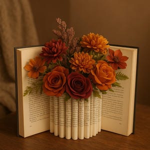 Book Bouquet . Book Vase. Bookish gifts. Gifts for readers. Gifts for a bookworm. Gifts for a book lover. Gifts for Book Girlies.
