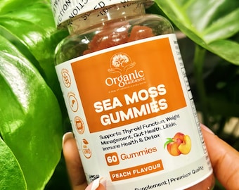 Peach Vegan Sea Moss Gummies