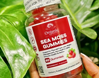 Strawberry Vegan Sea Moss Gummies