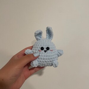 Crochet marshmallow bunny