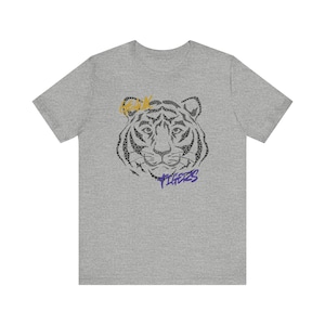 LSU Tigers Spirit Unisex Tee, Louisiana State University Shirt, College Football Fan Apparel, Purple and Gold Team Pride Tshirt, Geaux