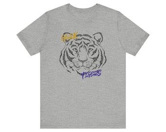 LSU Tigers Spirit Tee: Purple & Gold Louisiana State University Shirt