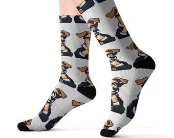 Dog Lover's Socks, Custom Pet-Themed Socks, Funny Gift for Dog Owners, Cute Dog Pattern Socks, Animal Lover Accessories