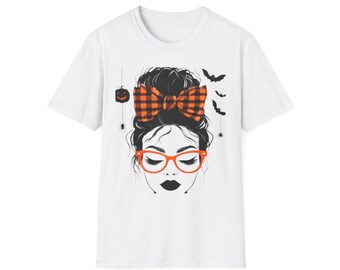 Festive Fall / Halloween T-Shirt, Spooky Graphic Tee, Fun Fall Wear, Pumpkin Lover Gift, Unisex Halloween Shirt, Casual Autumn Outfit