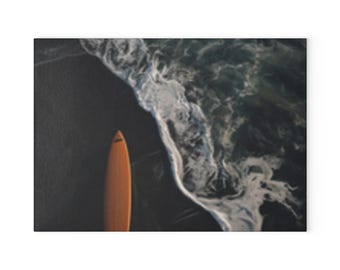 Ocean-Marina designed - Glass Cutting Board - Perfect Gift for Chefs, Beach Lovers, Kitchen Decor, Housewarming, or Coastal Themes