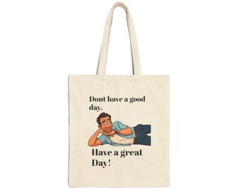 Free Guy Funny - Positive Vibe Cotton Canvas Tote Bag, Motivational Gift, Everyday Shopping Bag, Funny Tote for Students, Eco-Friendly