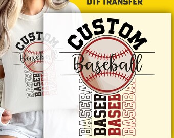Custom Baseball DTF Transfer: Ready to Press, Personalized Design