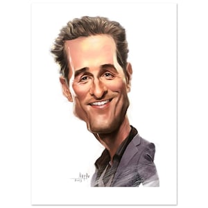 Personalisierte realistische Karikatur Cartoon Portrait - gerahmtes Fine Art Decor