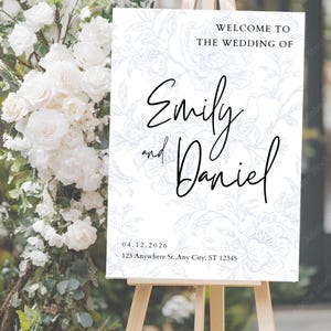 Wedding Welcome Sign, Custom Wedding Sign, Welcome To Our Wedding Sign, Wedding Board Vertical