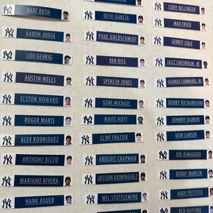 20 New York Yankees Spieleretiketten für BCW-Karten-Teiler - Sie haben die Wahl - nur Etiketten