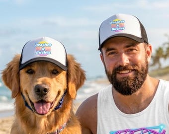 Chapeaux assortis pour chien et propriétaire - Ensemble de casquettes en filet pour chien, maman et chien - Cadeau assorti pour animal de compagnie et son propriétaire