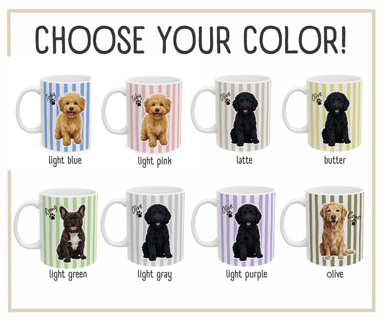 Mug Stripes Color Choices