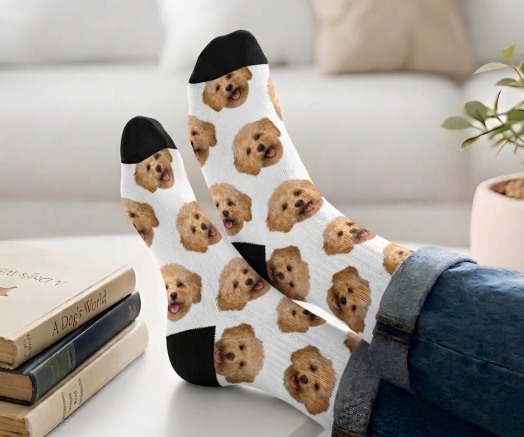Custom Dog Face Socks