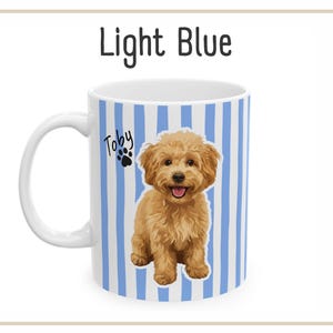 Custom Dog Mug in Blue