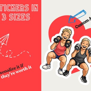 3 sizes of sticker