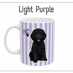 Custom Dog Mug in Purple