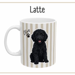 Custom Dog Mug in Latte
