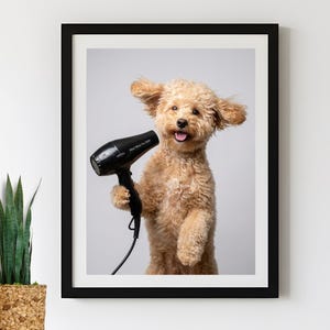 Custom Bathroom Pet Portrait Hair Dryer