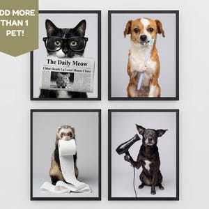 More than 1 Pet - Custom Bathroom Spa Portraits