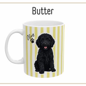 Custom Dog Mug in Yellow