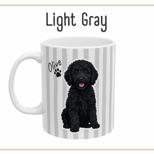 Custom Dog Mug in Gray