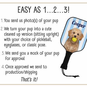 Custom Pickleball Paddle Set with Dog – Personalized Couples Paddles Kit – Funny Pickleball Gift With Name for Him or Her