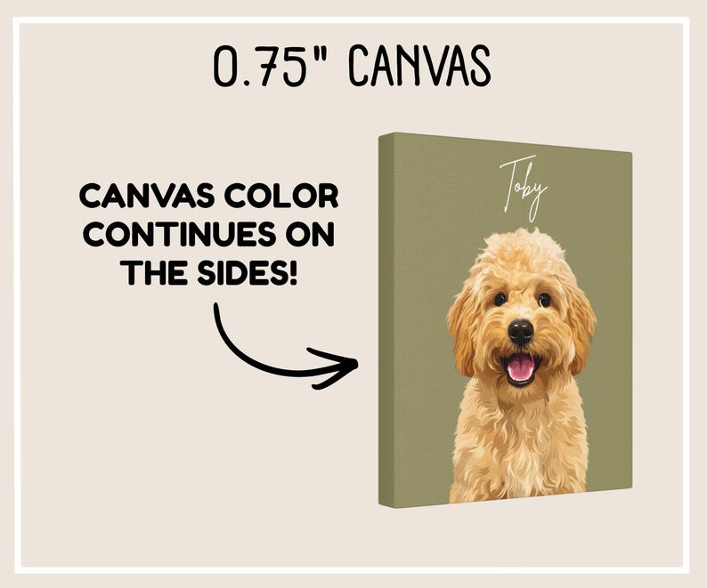 .75 inch canvas side