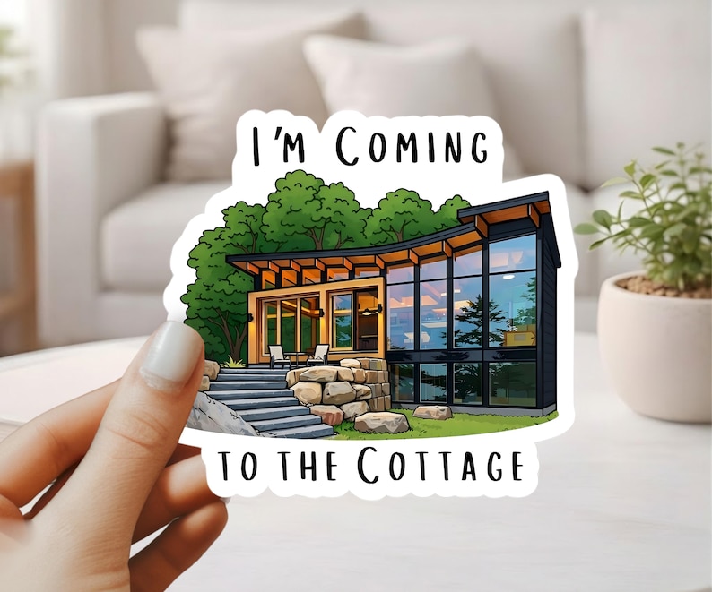'I'm Coming to the Cottage' Vinyl Sticker - Heated Rivalry gift