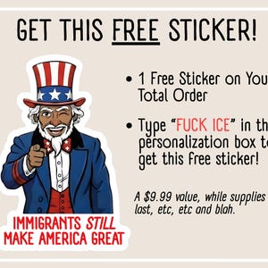 How to get a free sticker!