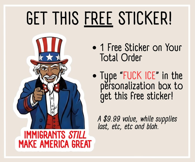 How to get a free sticker!