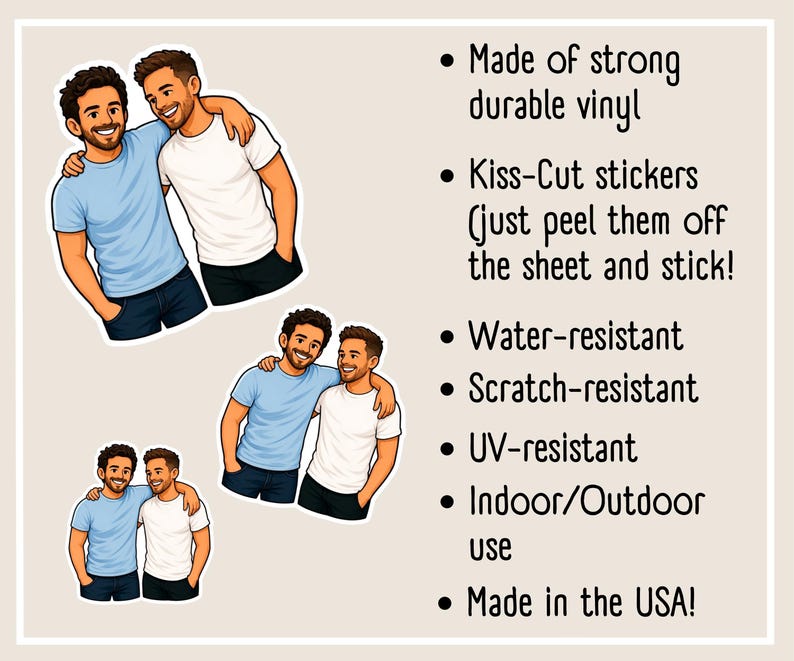 gay sticker details