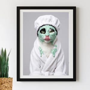 Custom Bathroom Pet Portrait Mud Mask