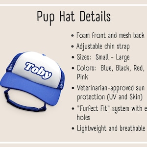 Dog Trucker Hat details