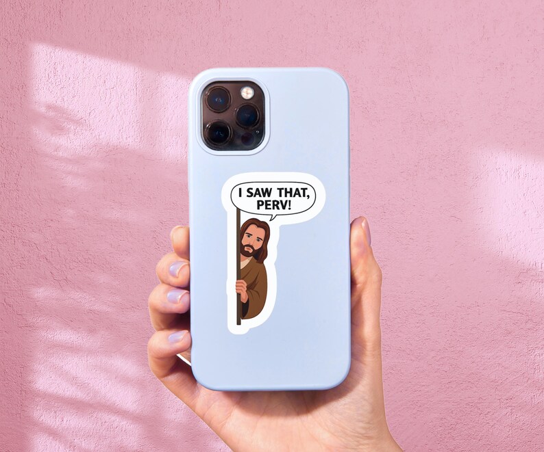 Funny Jesus Sticker For Phone