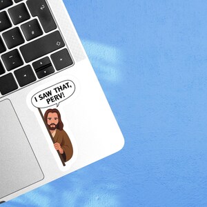 Funny Jesus Sticker For Laptop