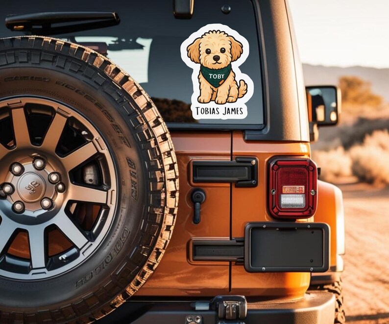 Custom Dog Decal For Car