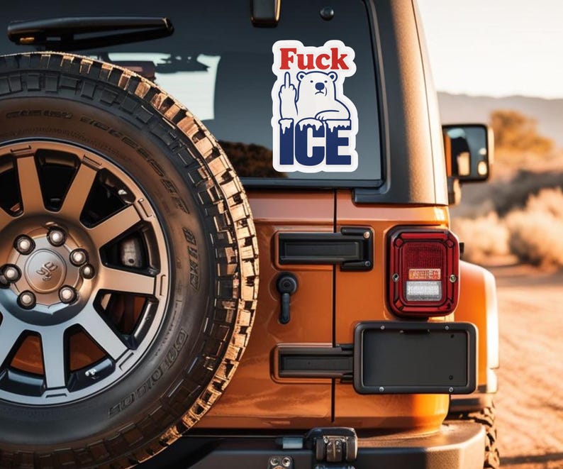 Fuck ICE Sticker For Car Decal