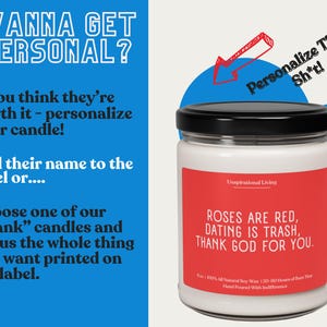 personalize your candle