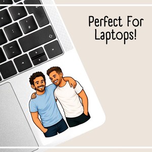 Custom Gay Couple Stickers For Laptop