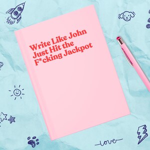 Engagement Journal Gift – Personalized Hardcover Notebook – Funny Wedding Planning Book – Snarky Gift for Bride-to-Be or Engaged Couple