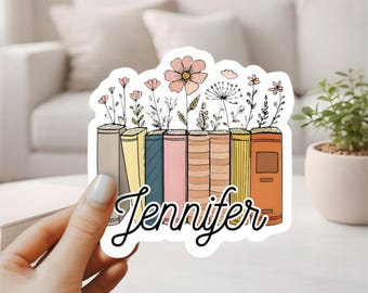 Custom Book Name Sticker – Personalized Bookish Vinyl Decal – Book Lover Gift – BookTok Inspired Reading Stickers